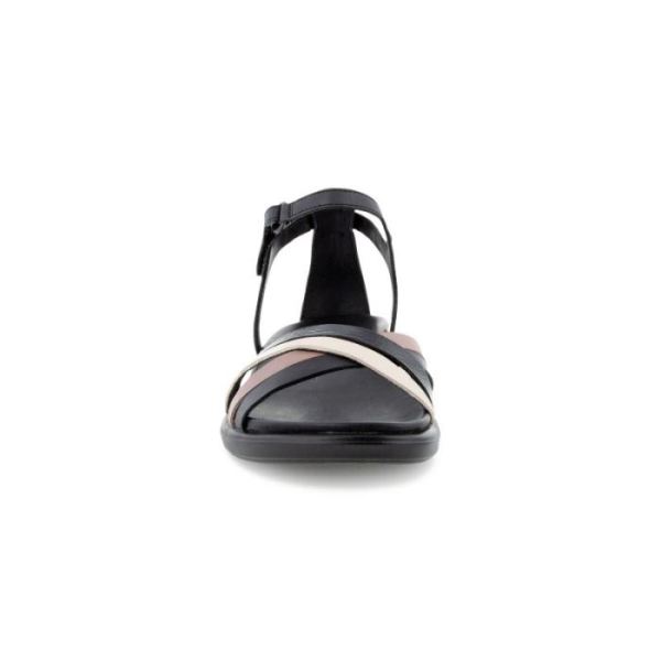 ECCO SHOES -SIMPIL WOMEN'S ANKLE SANDAL-MULTICOLOR BLACK