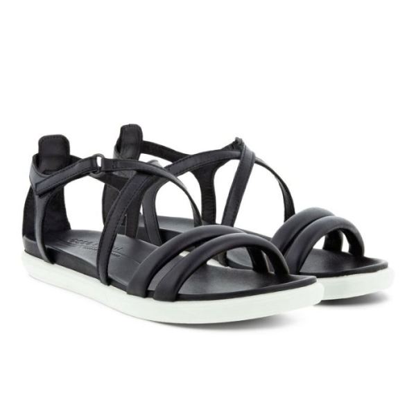 ECCO SHOES -SIMPIL WOMEN'S CROSS STRAP SANDAL-BLACK