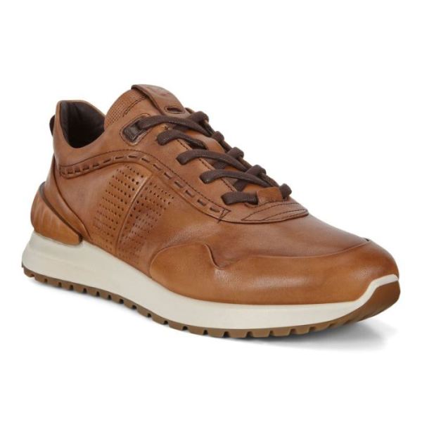 ECCO SHOES -ASTIR MEN'S EMBOSSED SHOES-AMBER