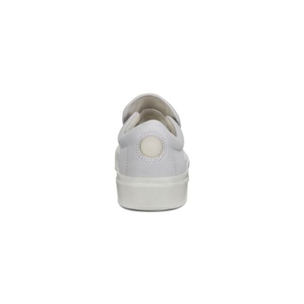 ECCO SHOES -FLEXURE T-CAP WOMEN'S SLIP-ON SNEAKERS-WHITE