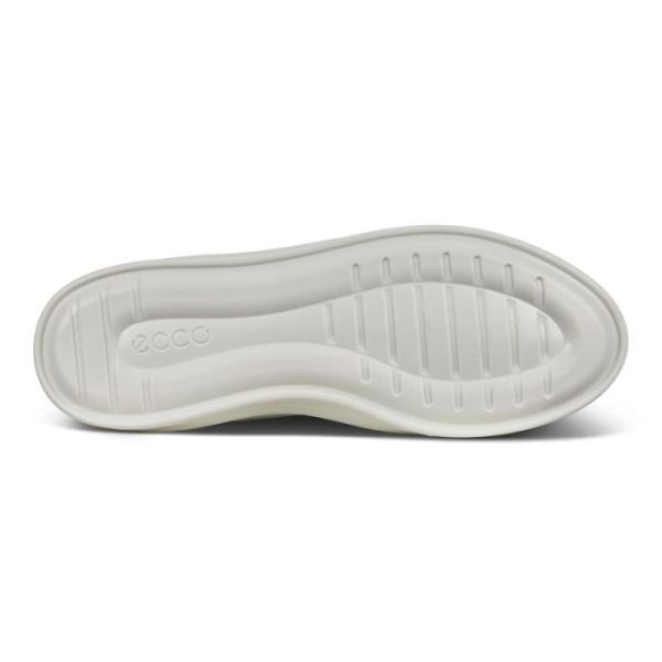 ECCO SHOES -FLEXURE T-CAP WOMEN'S SLIP-ON SNEAKERS-WHITE