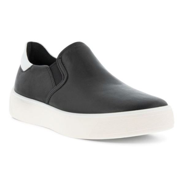 ECCO SHOES -STREET TRAY W SLIP-ON-BLACK