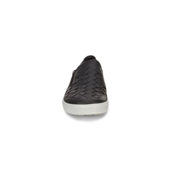 ECCO SHOES -WOMEN'S SOFT 7 WOVEN-BLACK