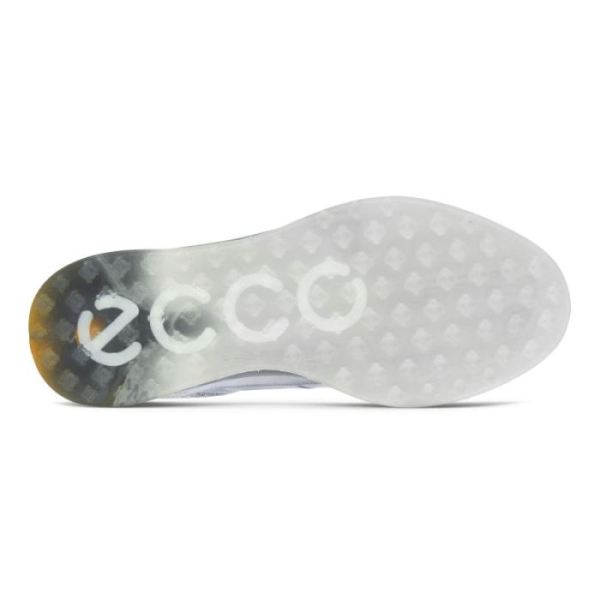 ECCO SHOES -MEN'S S-THREE SPIKELESS GOLF SHOES-SILVER GREY