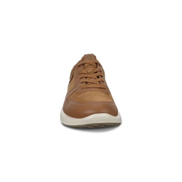 ECCO SHOES -SOFT 7 RUNNER MEN'S SNEAKERS-CAMEL/CAMEL/SHADOW WHITE