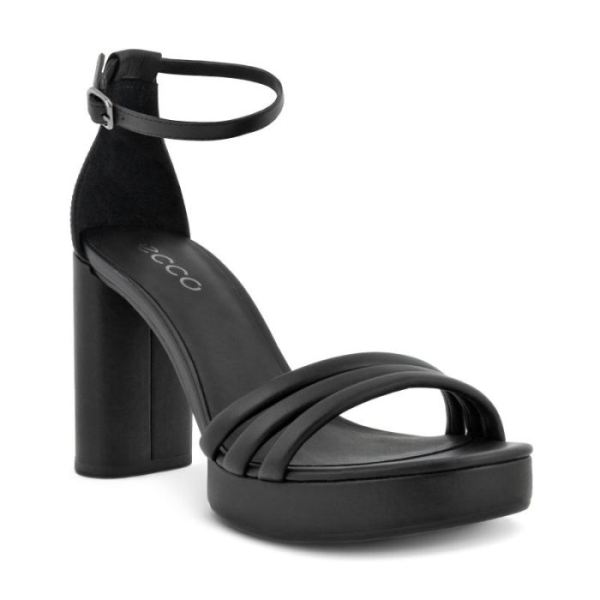 ECCO SHOES -ELEVATE SCULPTED WOMEN'S SANDAL 75-BLACK