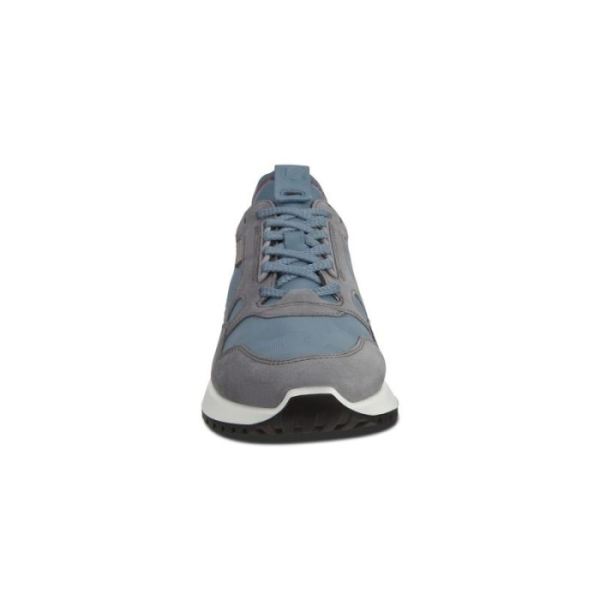 ECCO SHOES -ASTIR MEN'S SNEAKERS-TITANIUM/MIRAGE/CONCRETE/SCARLET