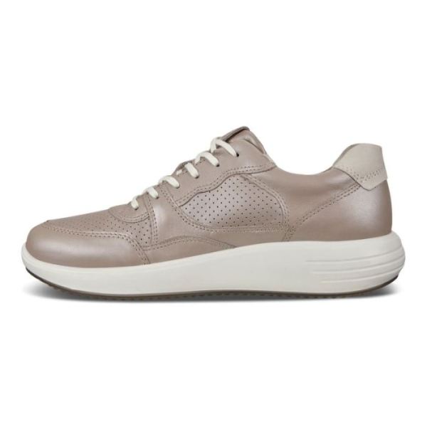 ECCO SHOES -SOFT 7 RUNNER WOMEN'S SNEAKERS-GREY ROSE METALLIC/SHADOW WHITE