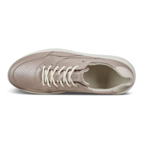 ECCO SHOES -SOFT 7 RUNNER WOMEN'S SNEAKERS-GREY ROSE METALLIC/SHADOW WHITE