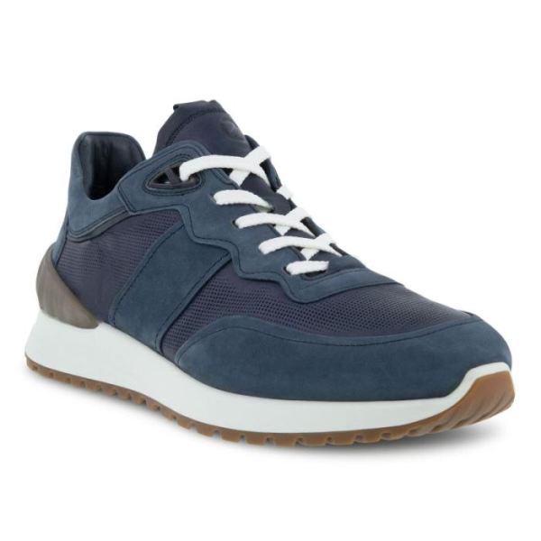 ECCO SHOES -ASTIR MEN'S RETRO SNEAKER-MARINE/NIGHT SKY/MARINE