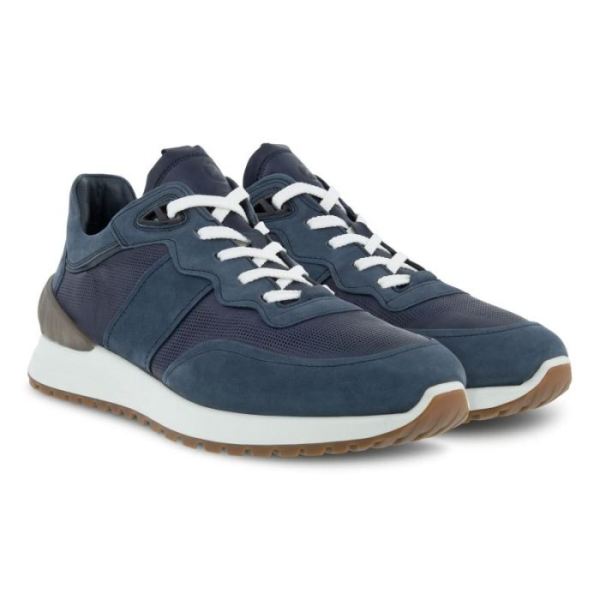 ECCO SHOES -ASTIR MEN'S RETRO SNEAKER-MARINE/NIGHT SKY/MARINE