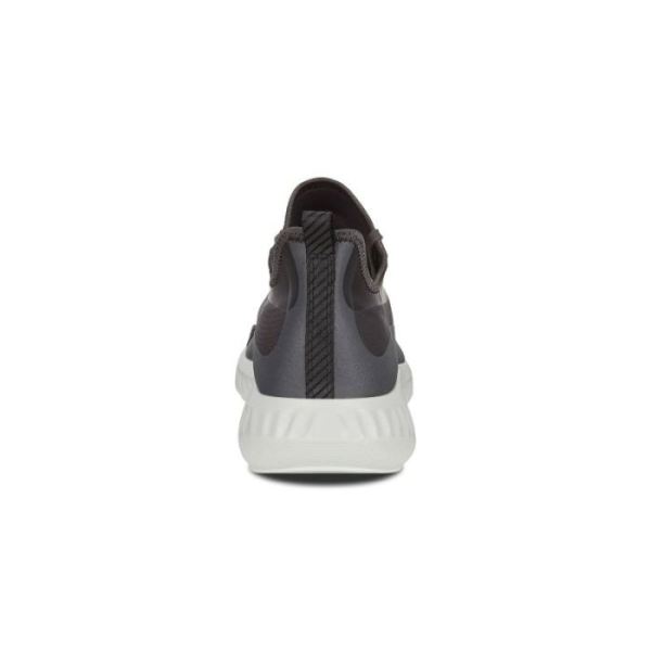 ECCO SHOES -ST.1 LITE MEN'S SLIP-ON SNEAKERS-DARK SHADOW/MAGNET