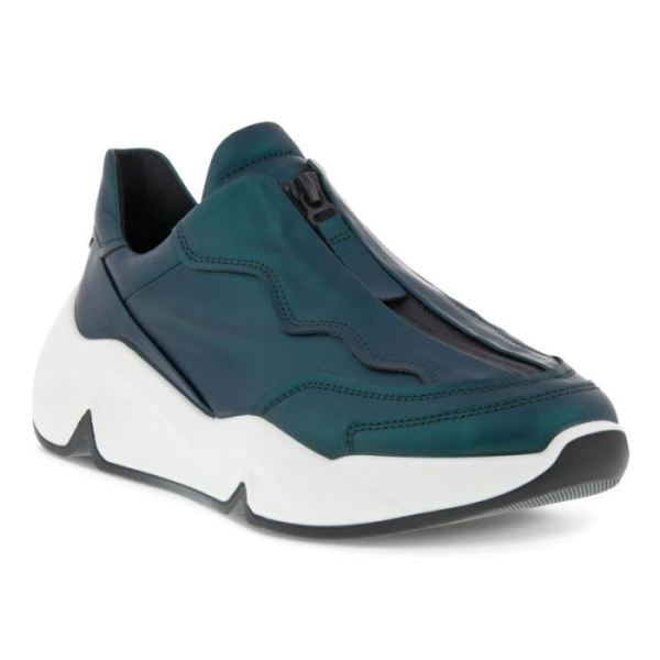 ECCO SHOES -CHUNKY WOMEN'S SNEAKER ZIP-SEA TANGLE