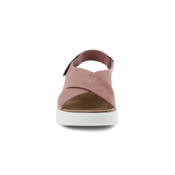 ECCO SHOES -FLOWT WEDGE CORK WOMEN'S SANDAL-WOODROSE