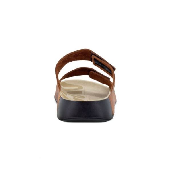 ECCO SHOES -2ND COZMO MEN'S TWO BAND SLIDE-TUSCANY