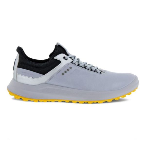 ECCO SHOES -GOLF CORE MEN'S SHOE-SILVER GREY/SILVER METALLIC/BLACK