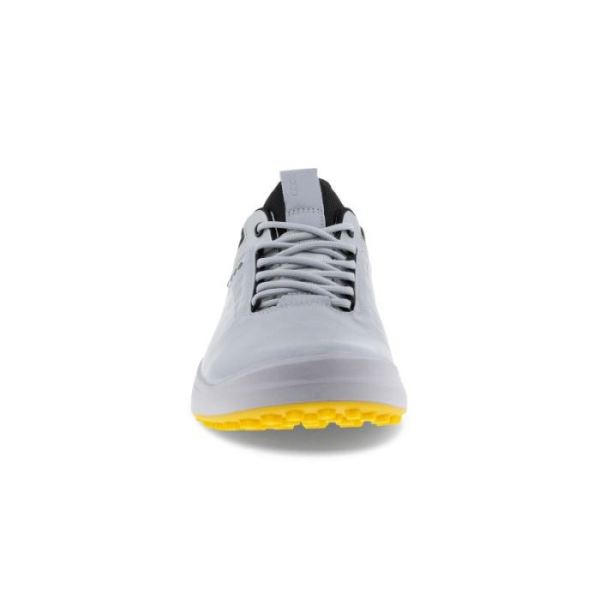 ECCO SHOES -GOLF CORE MEN'S SHOE-SILVER GREY/SILVER METALLIC/BLACK