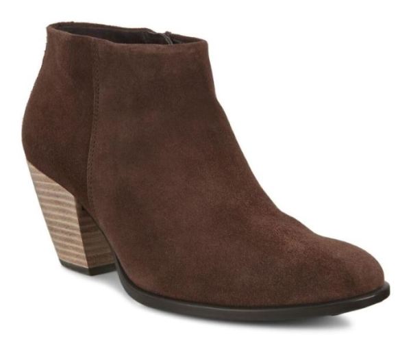 ECCO SHOES -SHAPE 55 WOMEN'S WESTERN BOOT-COFFEE