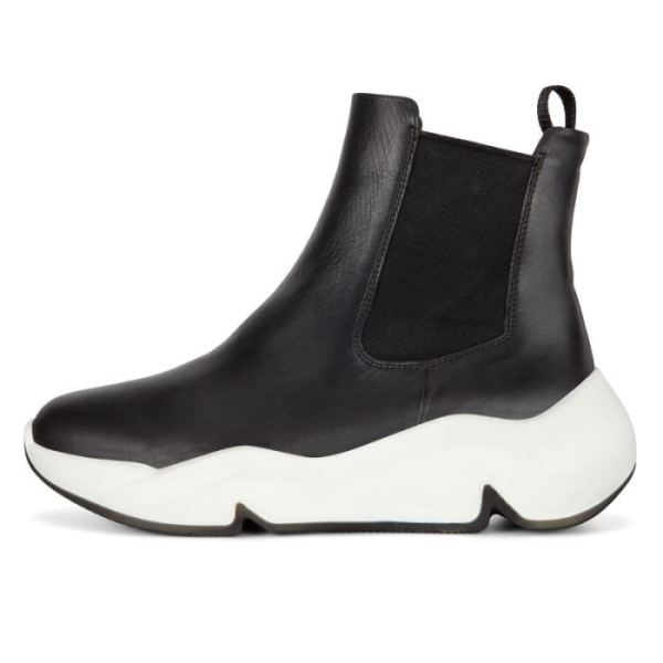 ECCO SHOES -CHUNKY WOMEN'S SNEAKER CHELSEA BOOT-BLACK/BLACK