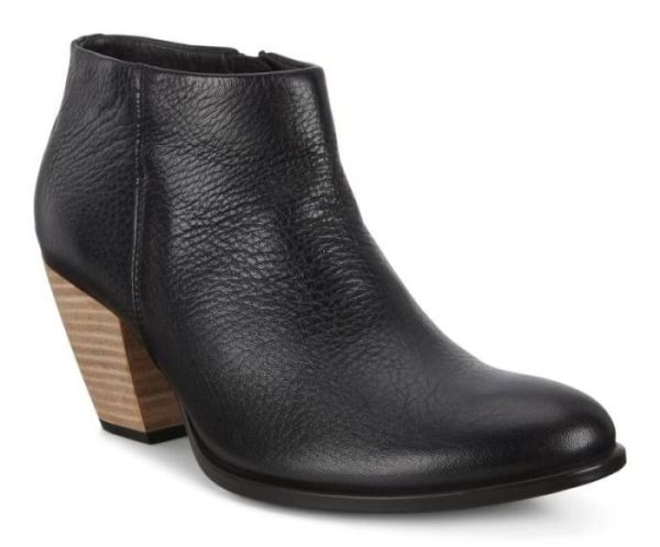 ECCO SHOES -SHAPE 55 WOMEN'S WESTERN BOOT-BLACK