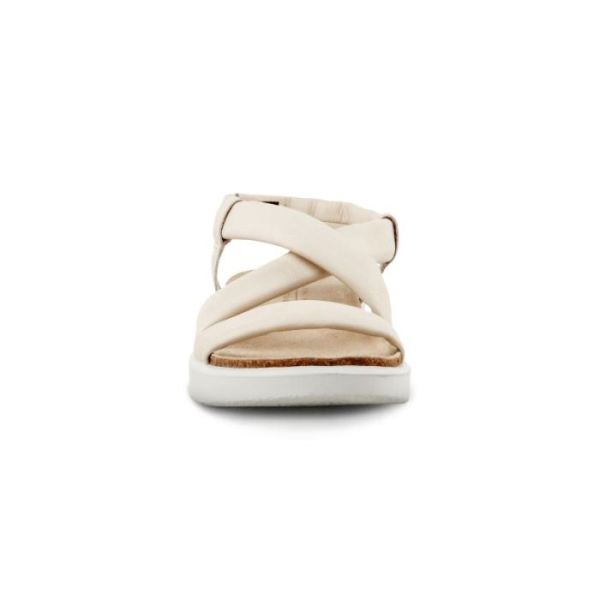 ECCO SHOES -CORKSPHERE WOMEN'S FLAT SANDAL-LIMESTONE