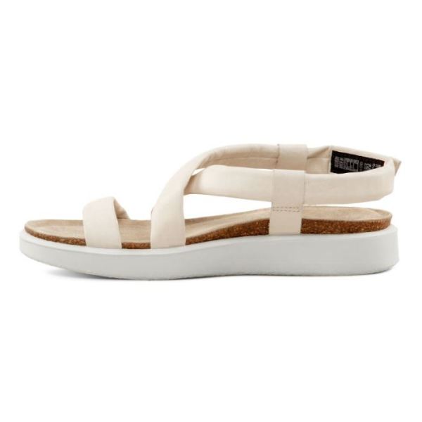 ECCO SHOES -CORKSPHERE WOMEN'S FLAT SANDAL-LIMESTONE