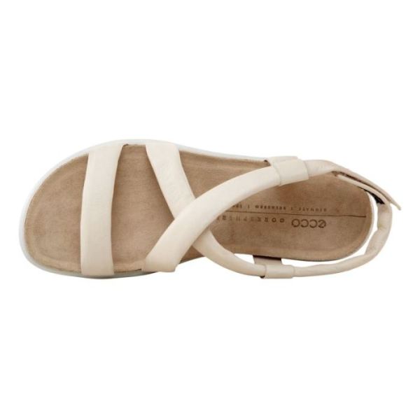 ECCO SHOES -CORKSPHERE WOMEN'S FLAT SANDAL-LIMESTONE