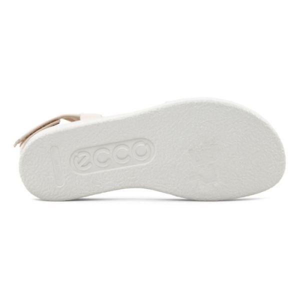 ECCO SHOES -CORKSPHERE WOMEN'S FLAT SANDAL-LIMESTONE