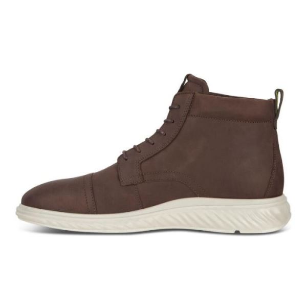 ECCO SHOES -ST.1 HYBRID LITE MEN'S TOE CAP BOOT-MOCHA