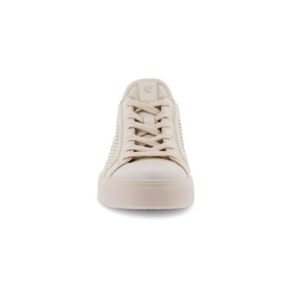 ECCO SHOES -STREET TRAY W LACED SHOES-LIMESTONE