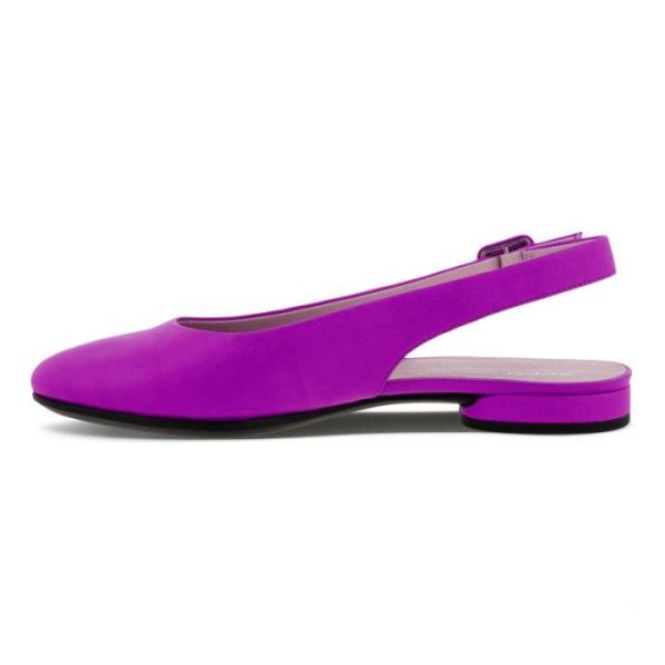 ECCO SHOES -ANINE WOMEN'S SLING-BACK FLATS-PHLOX NEON