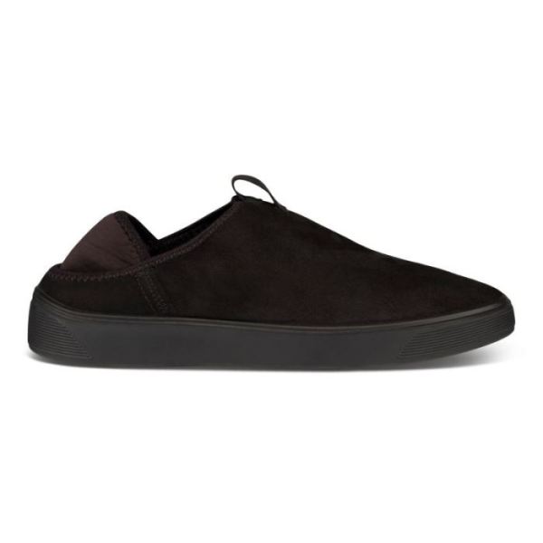 ECCO SHOES -STREET TRAY MEN'S SLIP-ON-BLACK/BLACK