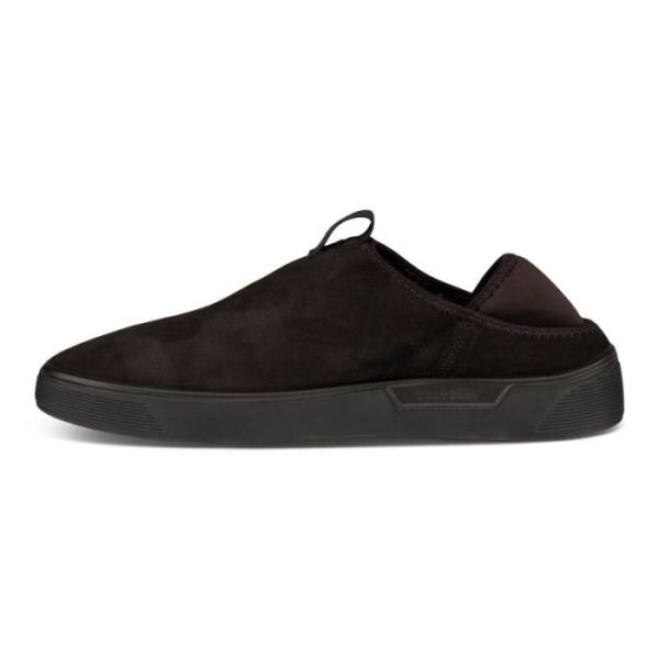 ECCO SHOES -STREET TRAY MEN'S SLIP-ON-BLACK/BLACK