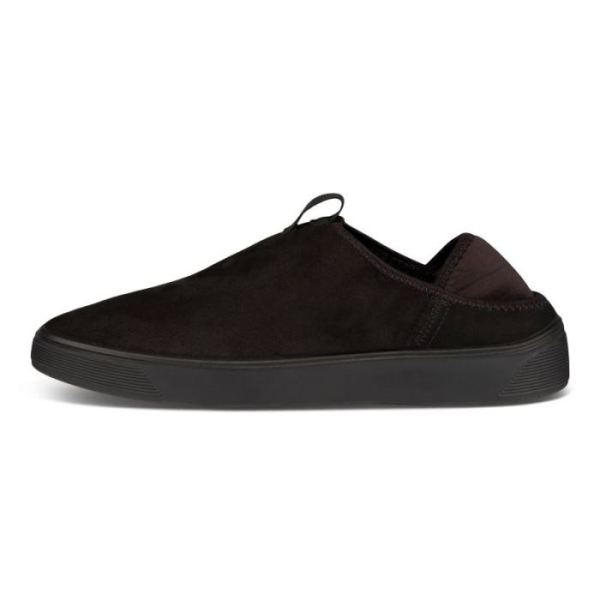 ECCO SHOES -STREET TRAY MEN'S SLIP-ON-BLACK/BLACK