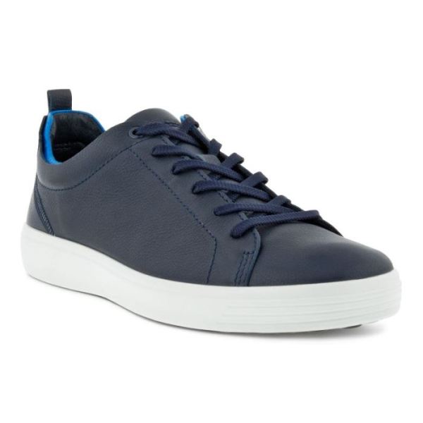 ECCO SHOES -SOFT 7 MEN'S CRAZE SNEAKER-MARINE/DYNASTY