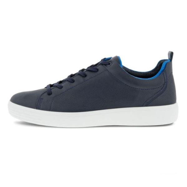 ECCO SHOES -SOFT 7 MEN'S CRAZE SNEAKER-MARINE/DYNASTY