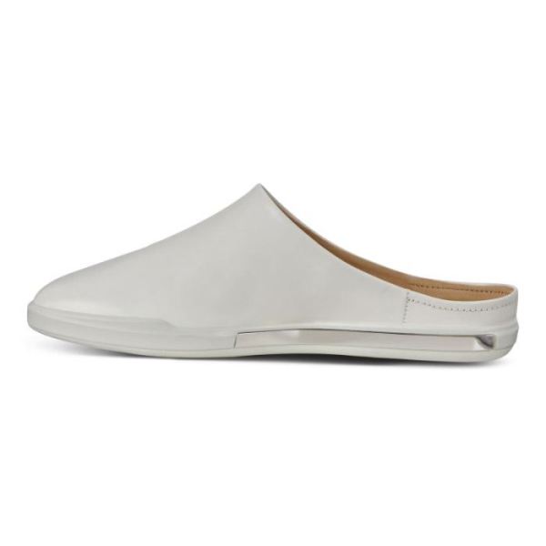 ECCO SHOES -SIMPIL II WOMEN'S BALLERINA MULES-WHITE