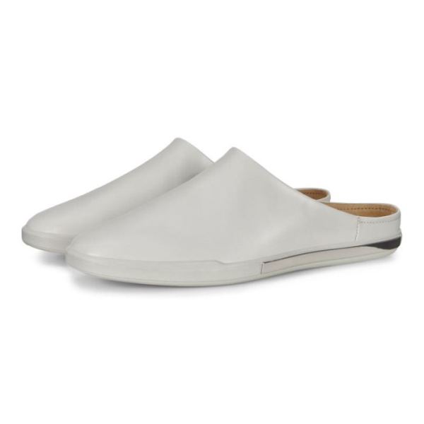 ECCO SHOES -SIMPIL II WOMEN'S BALLERINA MULES-WHITE