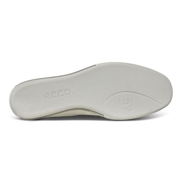 ECCO SHOES -SIMPIL II WOMEN'S BALLERINA MULES-WHITE