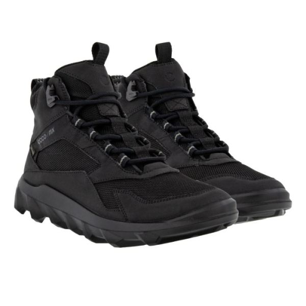 ECCO SHOES -MX WOMEN'S MID BOOT GTX-BLACK/BLACK