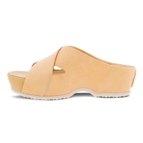 ECCO SHOES -IFLA WOMEN'S SLIDE-NATURAL NUDE M1