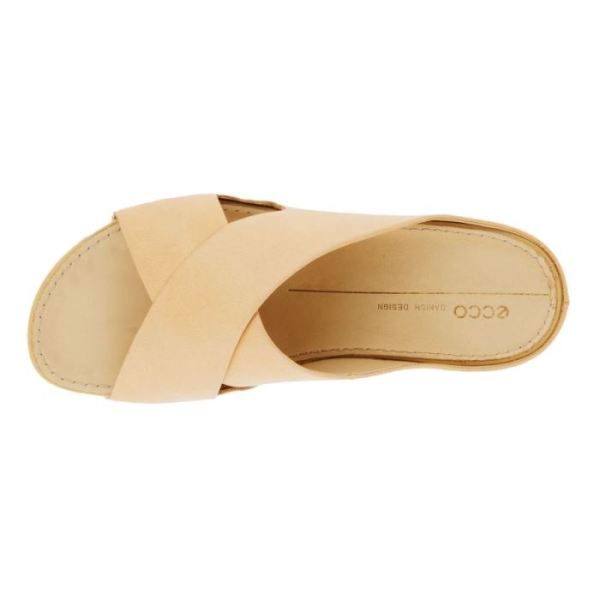 ECCO SHOES -IFLA WOMEN'S SLIDE-NATURAL NUDE M1