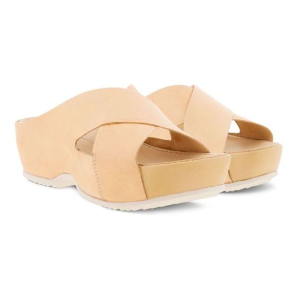 ECCO SHOES -IFLA WOMEN'S SLIDE-NATURAL NUDE M1