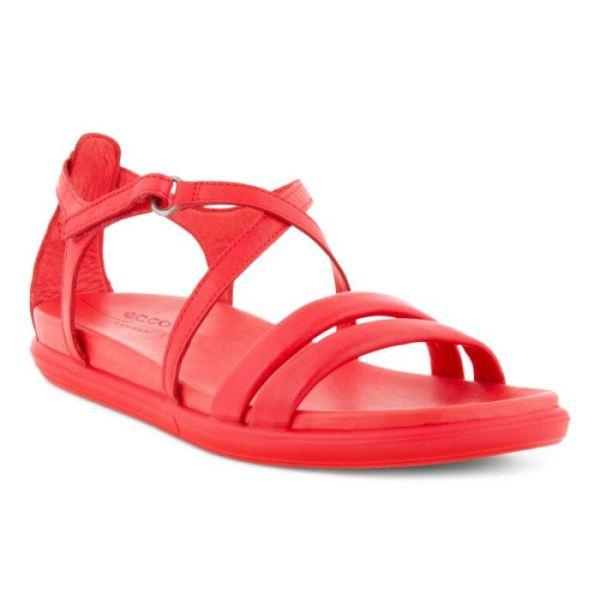 ECCO SHOES -SIMPIL WOMEN'S CROSS STRAP SANDAL-HIBISCUS