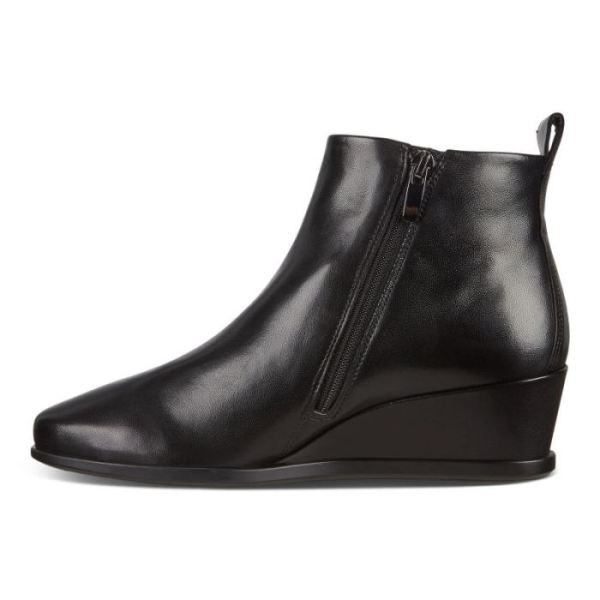 ECCO SHOES -SHAPE 45 WEDGE WOMEN'S ANKLE BOOT-BLACK