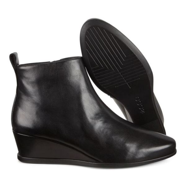 ECCO SHOES -SHAPE 45 WEDGE WOMEN'S ANKLE BOOT-BLACK