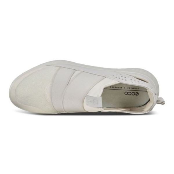 ECCO SHOES -ST.1 LITE WOMEN'S SLIP-ON SNEAKERS-WHITE/WHITE/WHITE