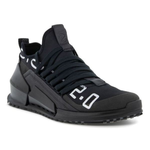 ECCO SHOES -BIOM 2.0 MEN'S LOW TEX BRAND-BLACK/BLACK