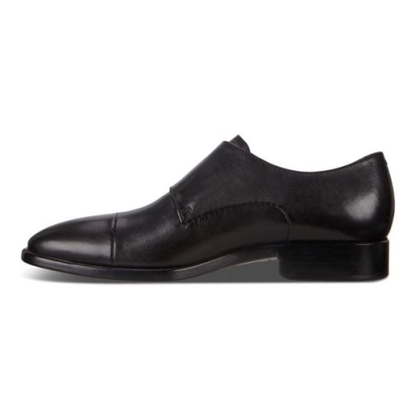 ECCO SHOES -VITRUS MONDIAL DOUBLE MONK MEN'S STRAP SHOES-BLACK