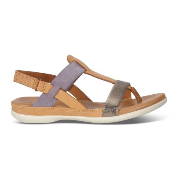 ECCO SHOES -FLASH WOMEN'S SANDAL-STONE METALLIC/LION/DUSK